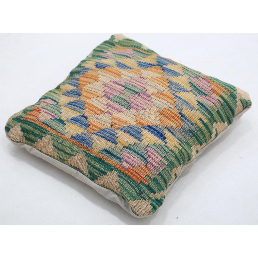 Hand Woven Tribal  Wool Pillow - 1'5'' x 1'5''