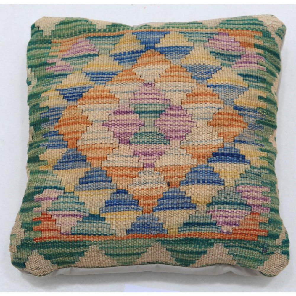Hand Woven Tribal  Wool Pillow - 1'5'' x 1'5''