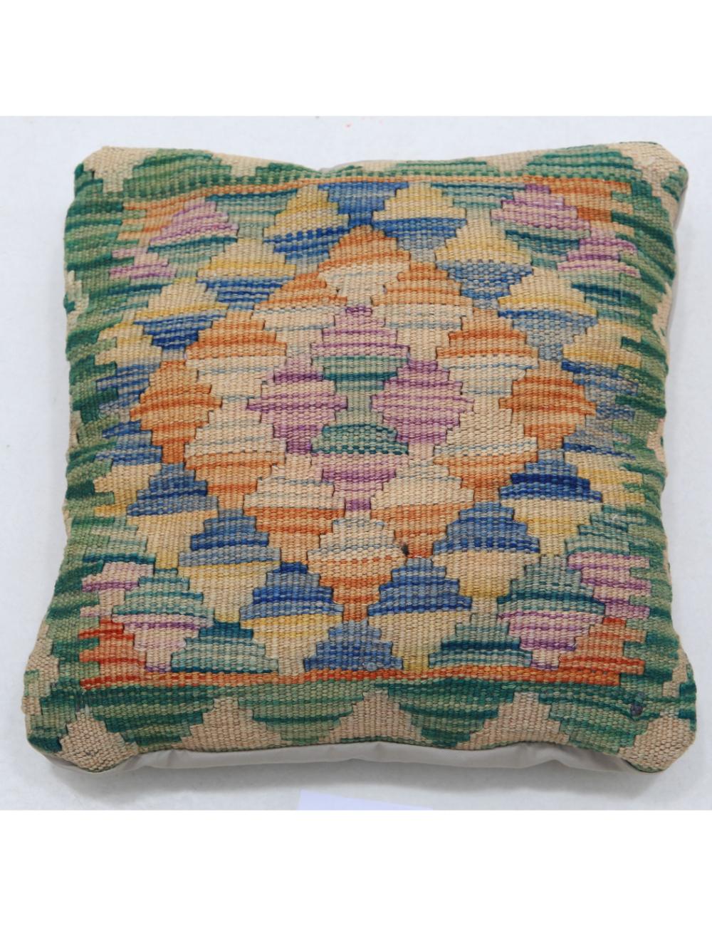 Hand Woven Tribal  Wool Pillow - 1'5'' x 1'5''