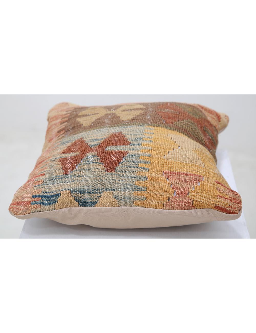 Hand Woven Tribal  Wool Pillow - 1'5'' x 1'5''