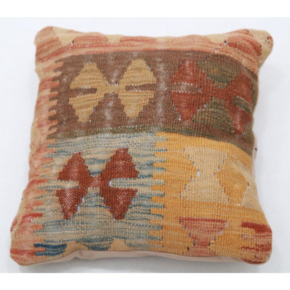Hand Woven Tribal  Wool Pillow - 1'5'' x 1'5''