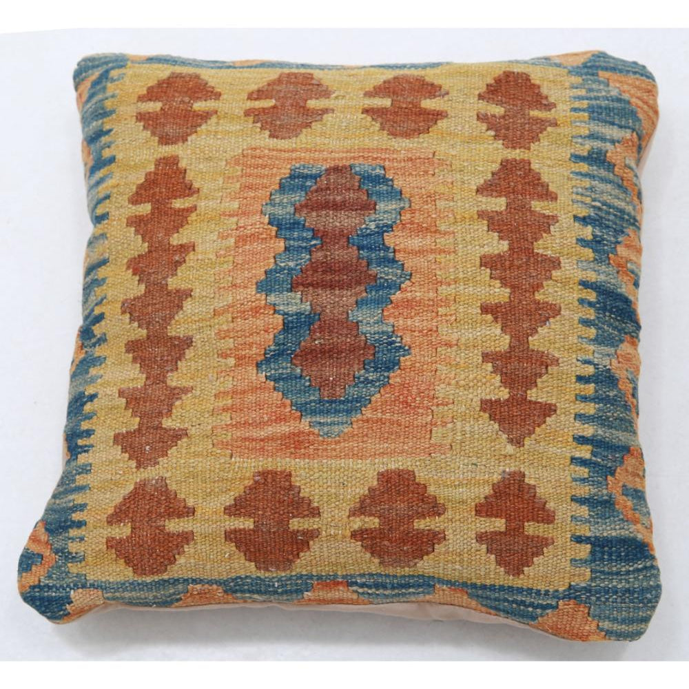 Hand Woven Tribal  Wool Pillow - 1'5'' x 1'5''
