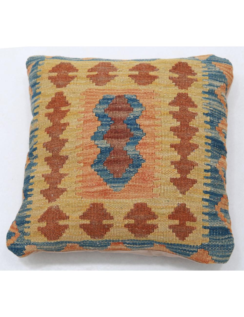 Hand Woven Tribal  Wool Pillow - 1&#39;5&#39;&#39; x 1&#39;5&#39;&#39;