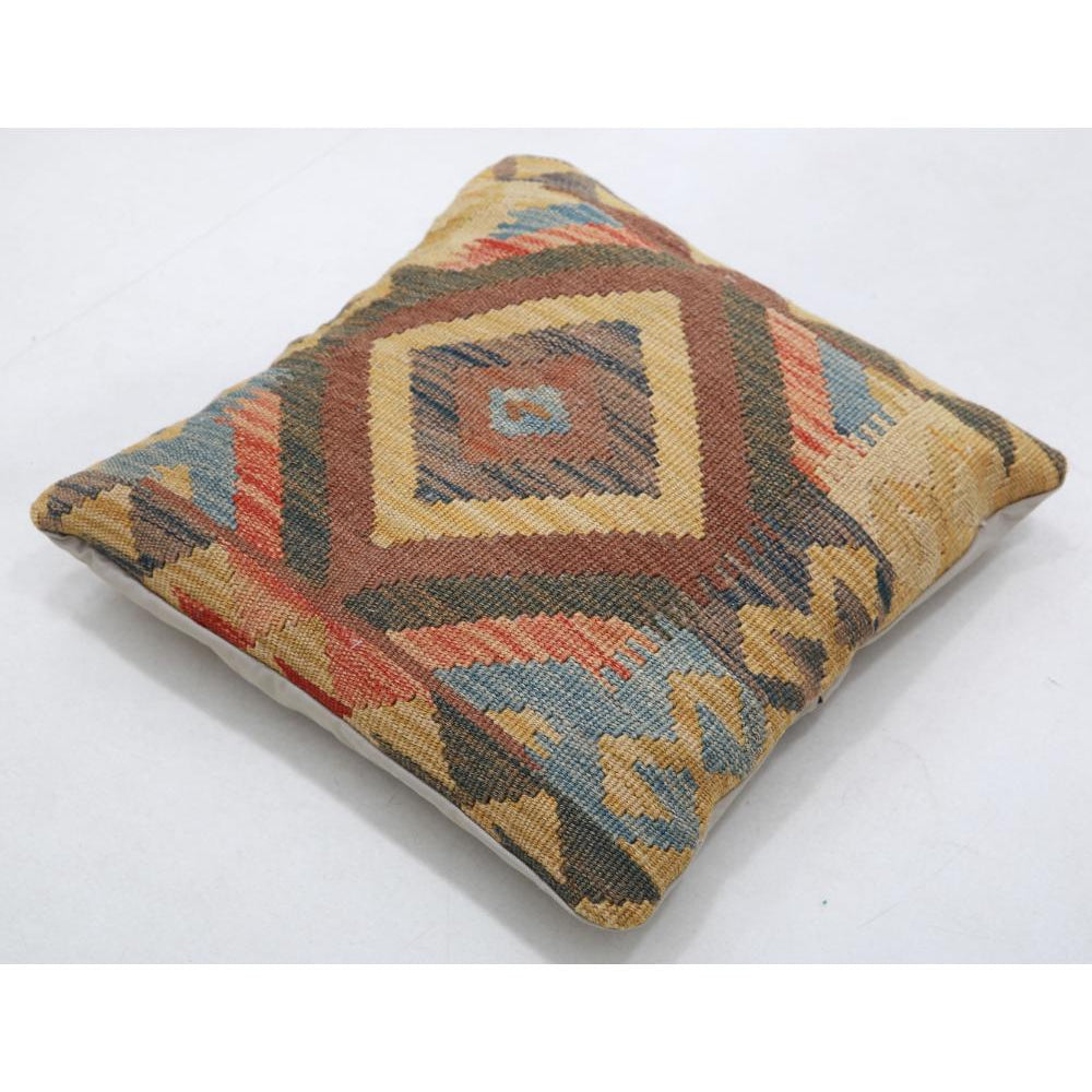 Hand Woven Tribal  Wool Pillow - 1'5'' x 1'5''
