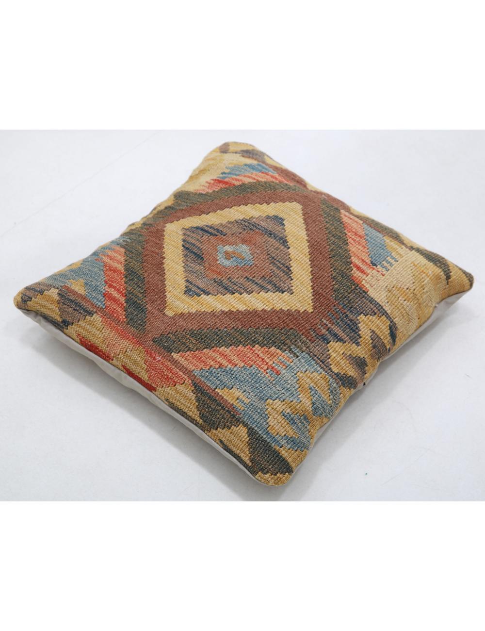 Hand Woven Tribal  Wool Pillow - 1'5'' x 1'5''