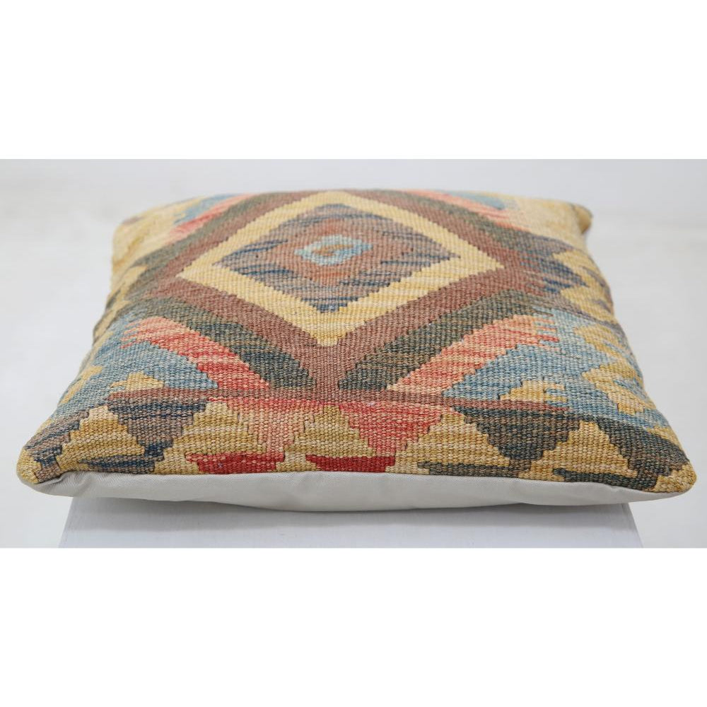 Hand Woven Tribal  Wool Pillow - 1'5'' x 1'5''