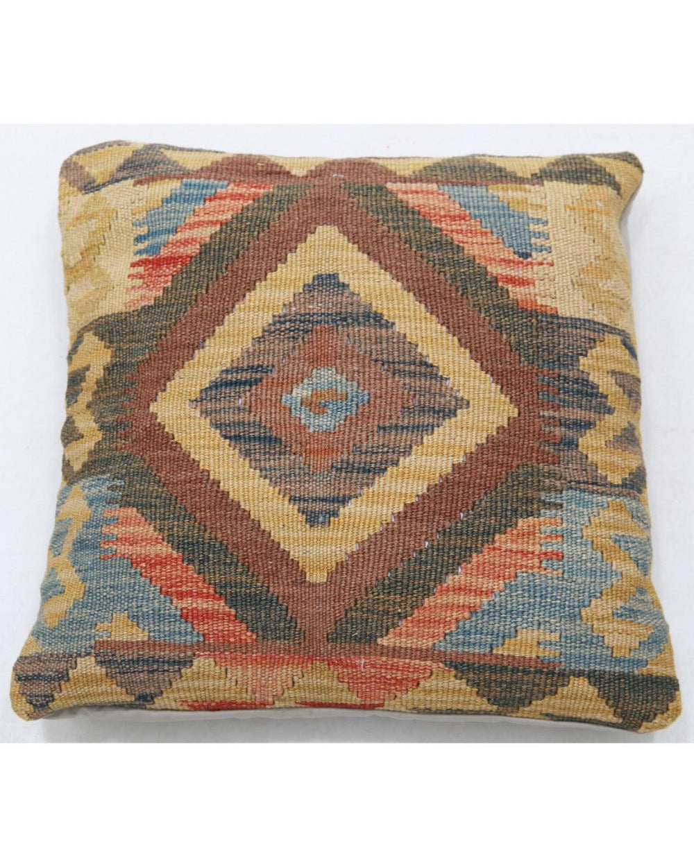 Hand Woven Tribal  Wool Pillow - 1'5'' x 1'5''