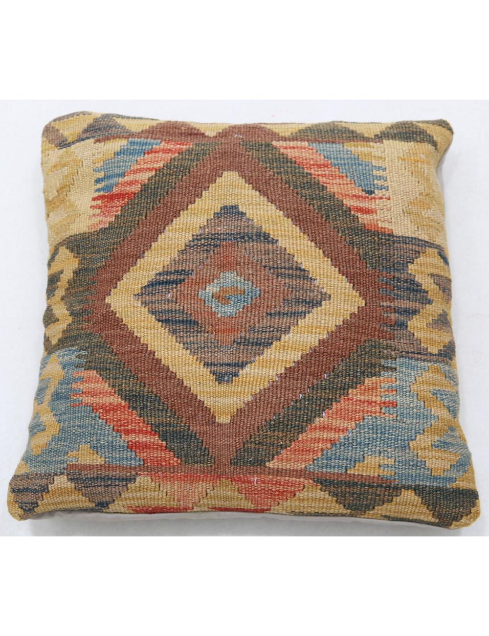 Hand Woven Tribal  Wool Pillow - 1'5'' x 1'5''