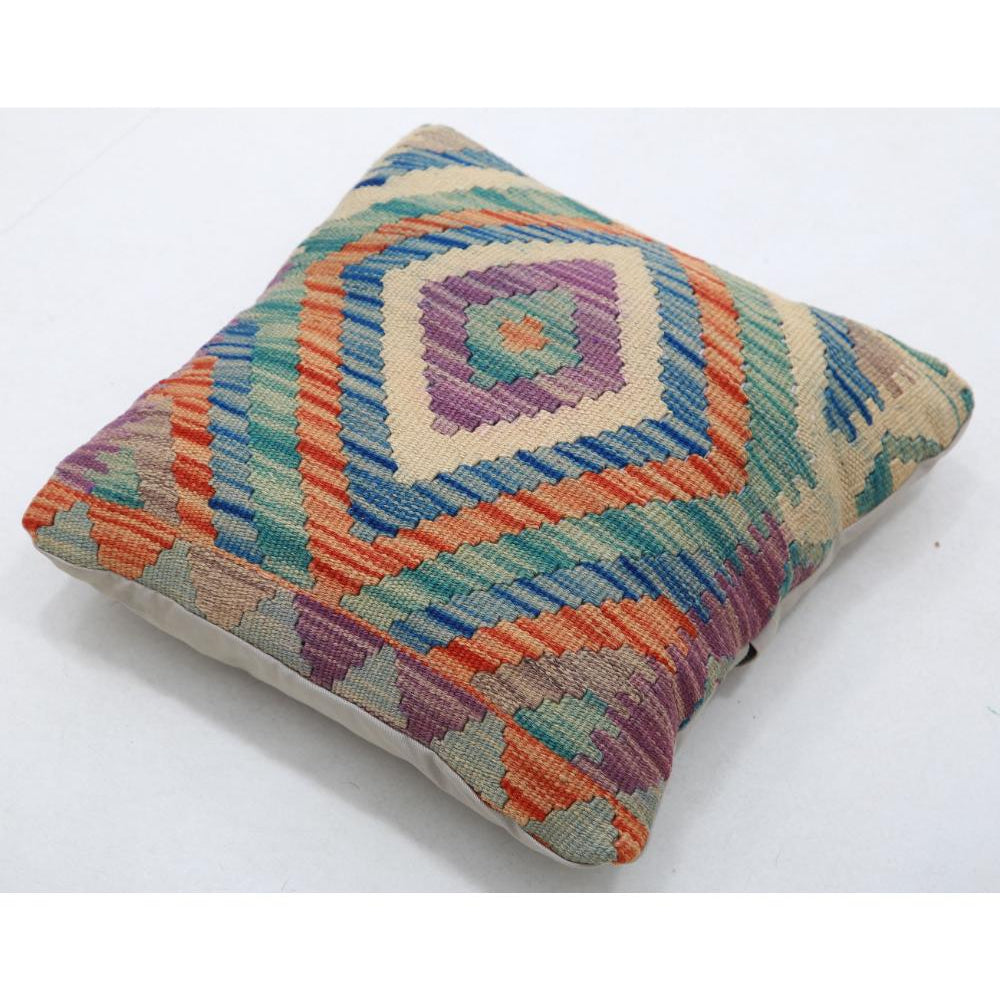 Cojín de lana tribal tejido a mano - 1'5'' x 1'5''