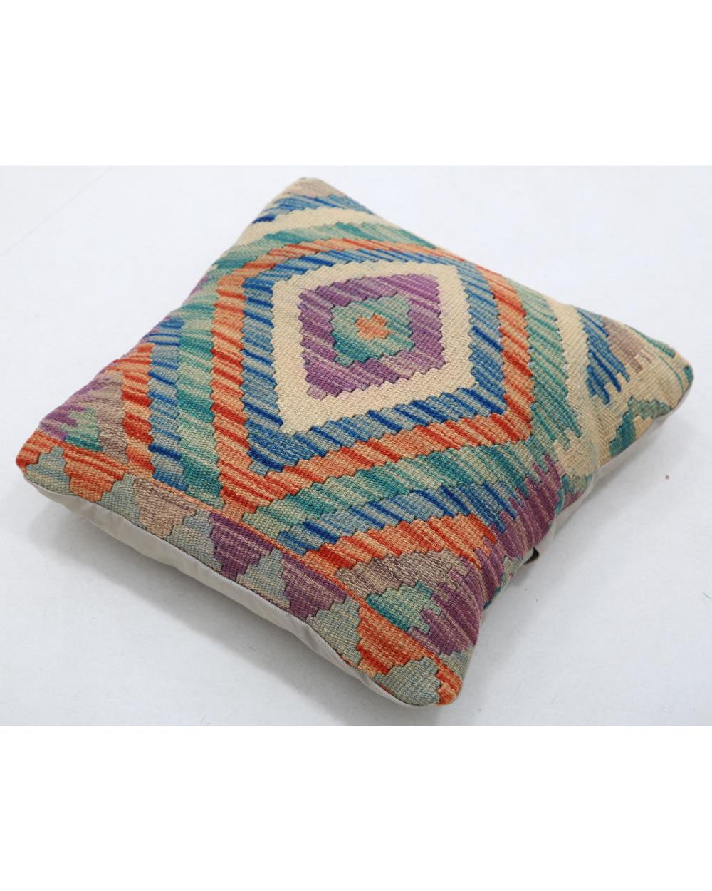 Cojín de lana tribal tejido a mano - 1'5'' x 1'5''