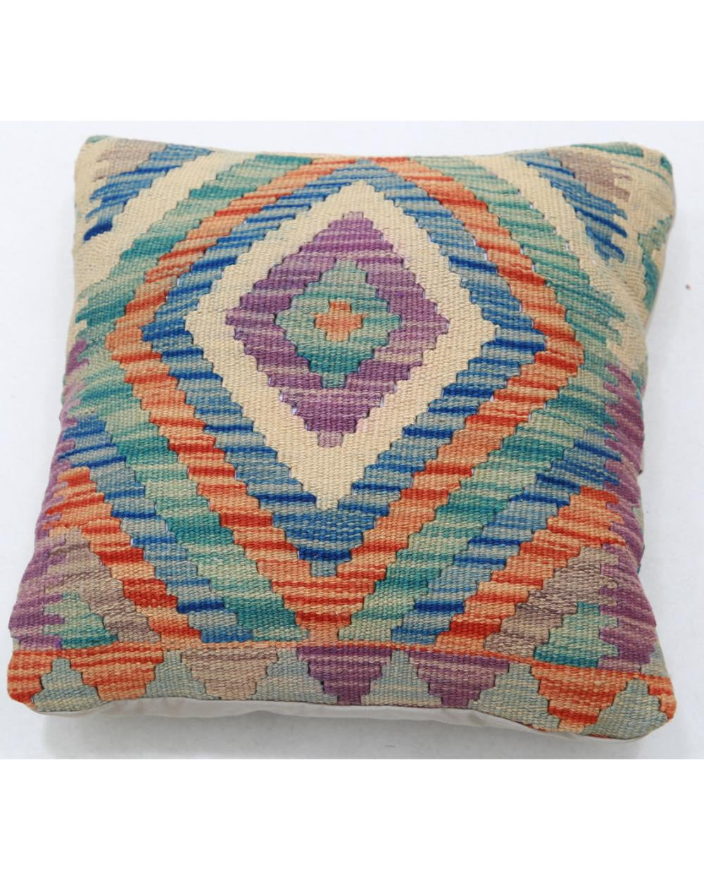 Cojín de lana tribal tejido a mano - 1'5'' x 1'5''