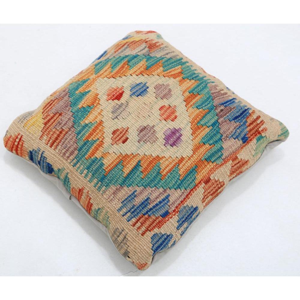 Hand Woven Tribal  Wool Pillow - 1'5'' x 1'5''