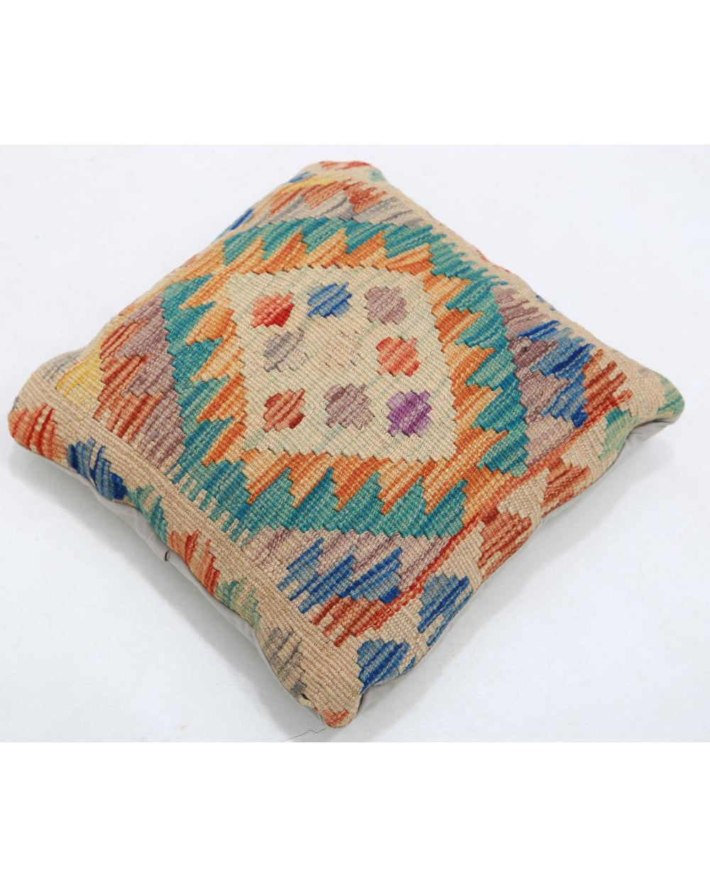 Hand Woven Tribal  Wool Pillow - 1'5'' x 1'5''