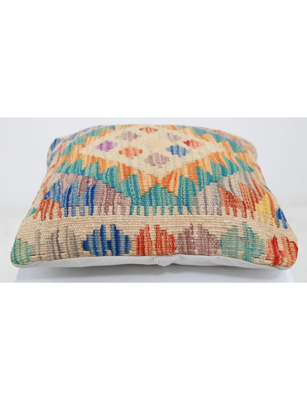 Hand Woven Tribal  Wool Pillow - 1'5'' x 1'5''