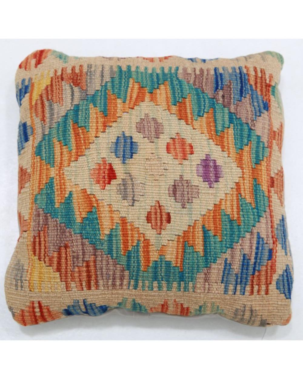 Hand Woven Tribal  Wool Pillow - 1'5'' x 1'5''