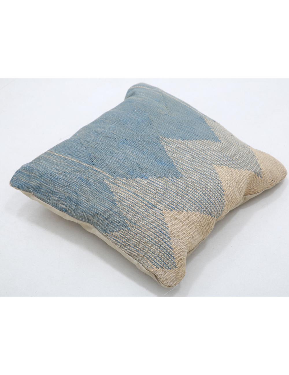 Hand Woven Tribal Multi Color Geometric Wool Pillow - 1'5'' x 1'5'' Arteverk Arteverk Rugs