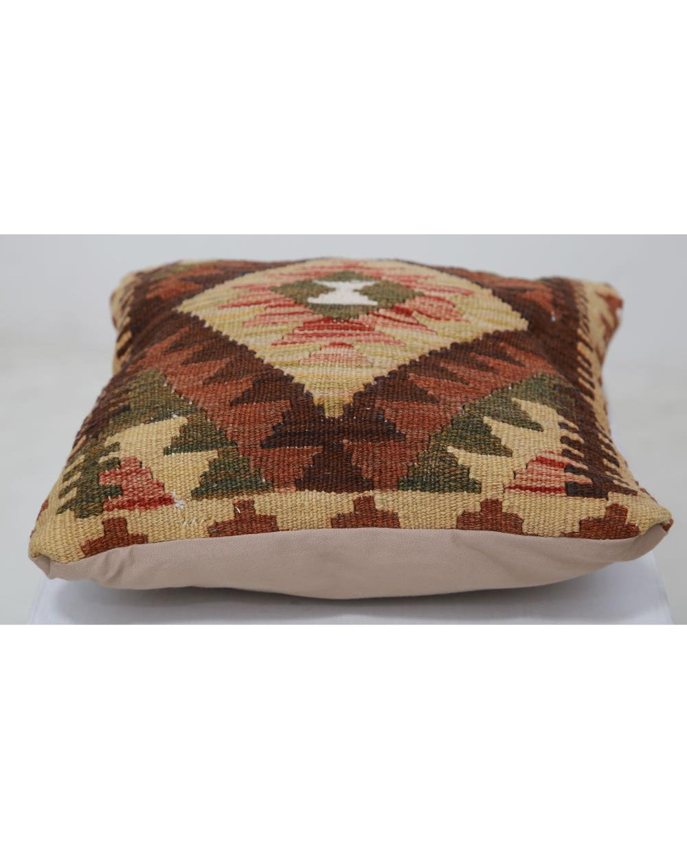 Hand Woven Tribal  Wool Pillow - 1'0'' x 1'0''