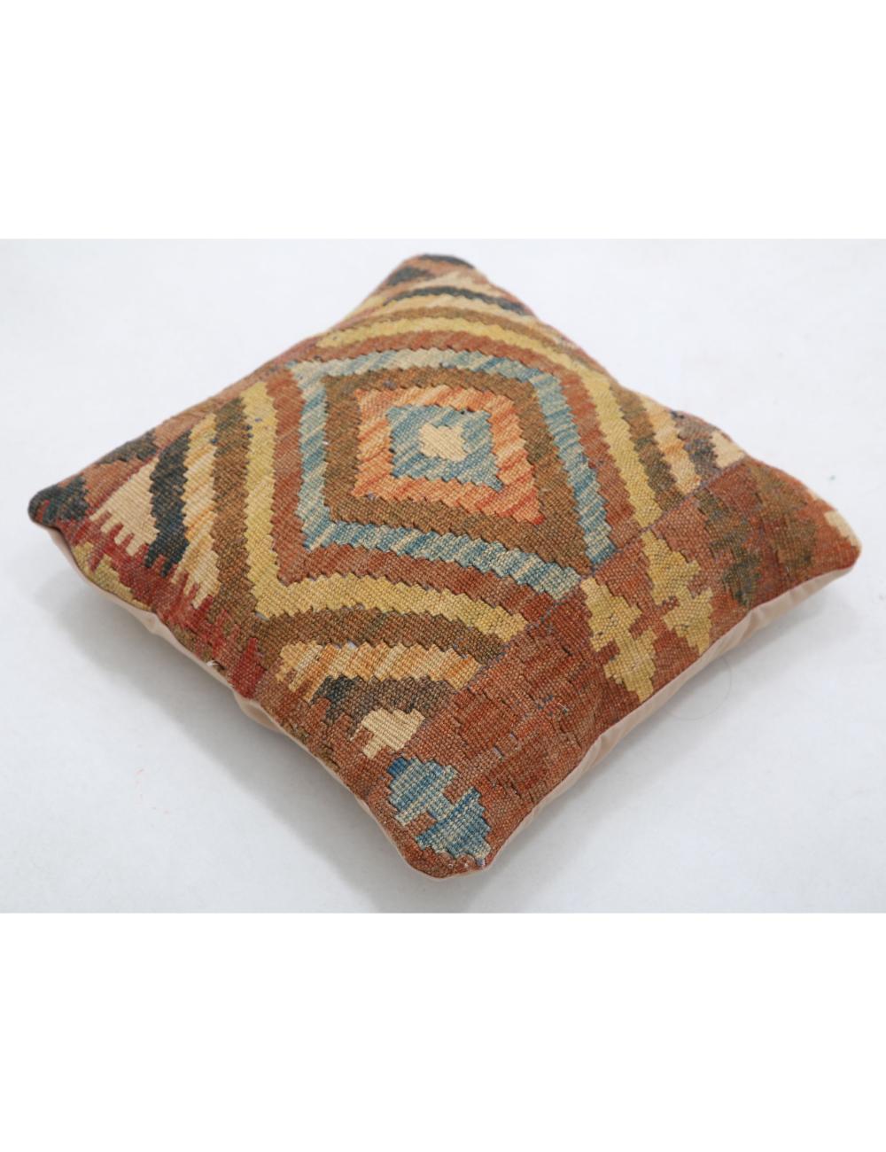 Hand Woven Tribal  Wool Pillow - 1'0'' x 1'0''
