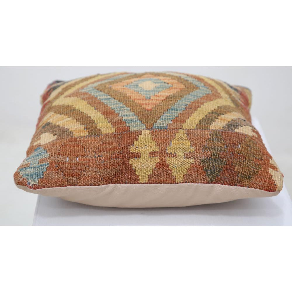 Hand Woven Tribal  Wool Pillow - 1'0'' x 1'0''