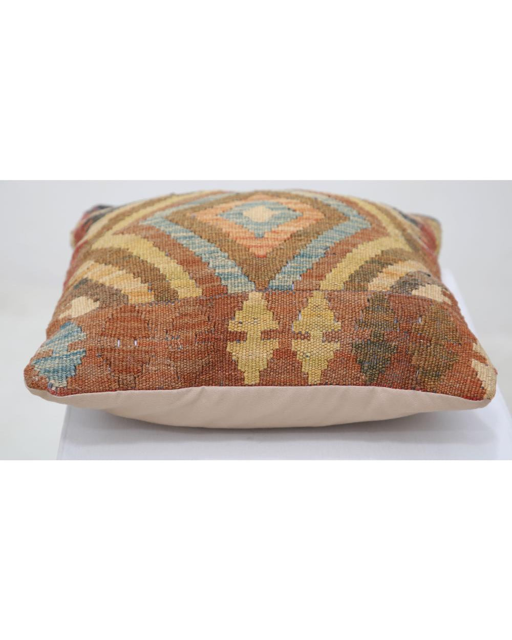 Hand Woven Tribal  Wool Pillow - 1'0'' x 1'0''