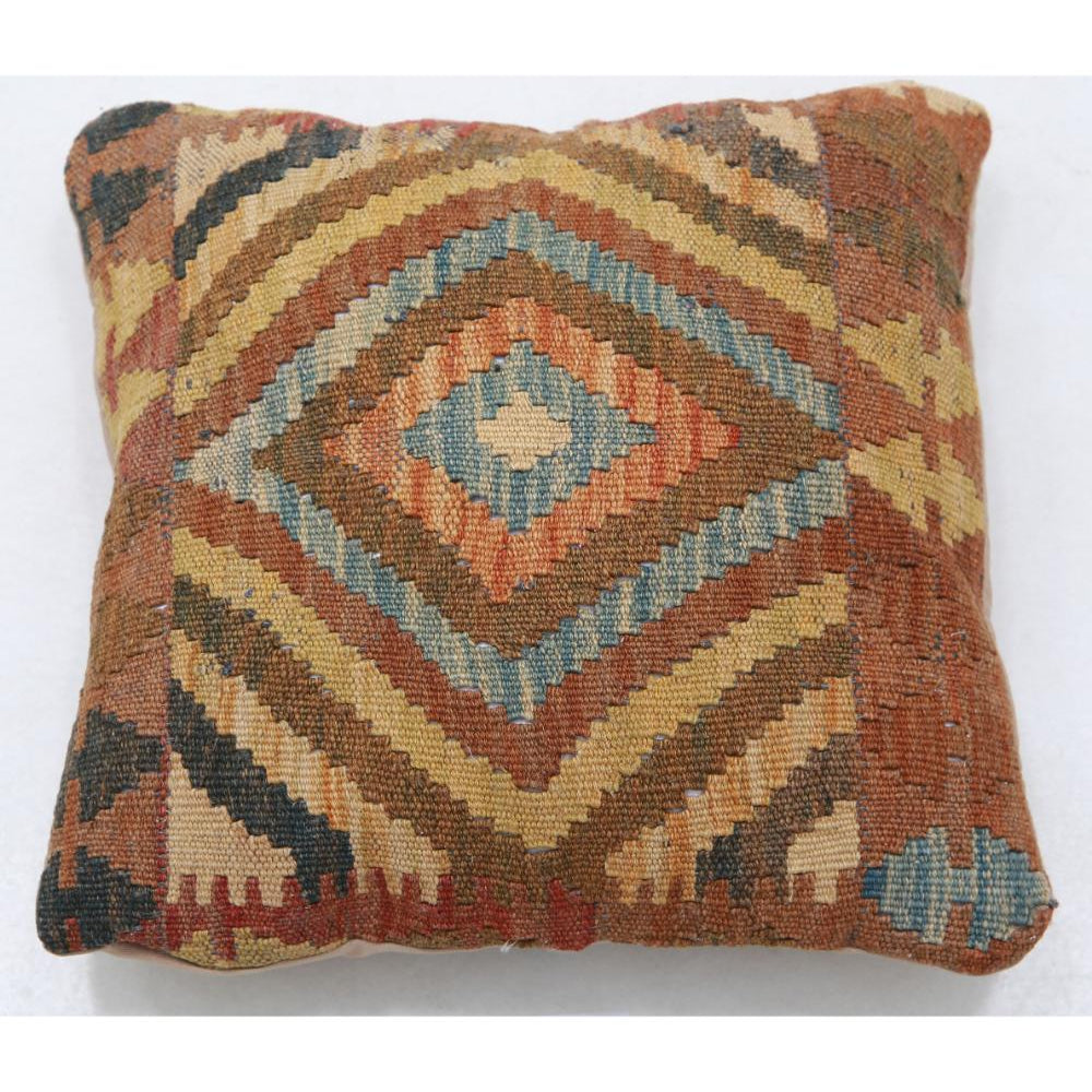 Hand Woven Tribal  Wool Pillow - 1'0'' x 1'0''