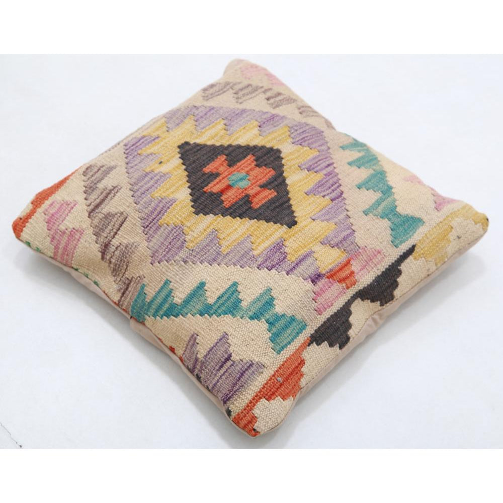 Hand Woven Tribal  Wool Pillow - 1'5'' x 1'5''
