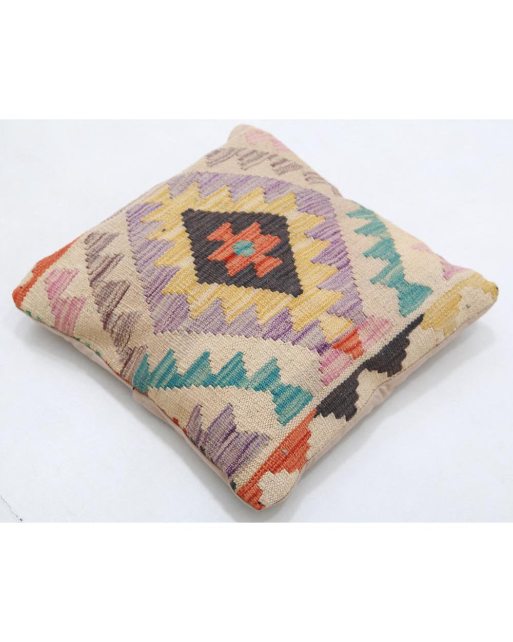 Hand Woven Tribal  Wool Pillow - 1'5'' x 1'5''