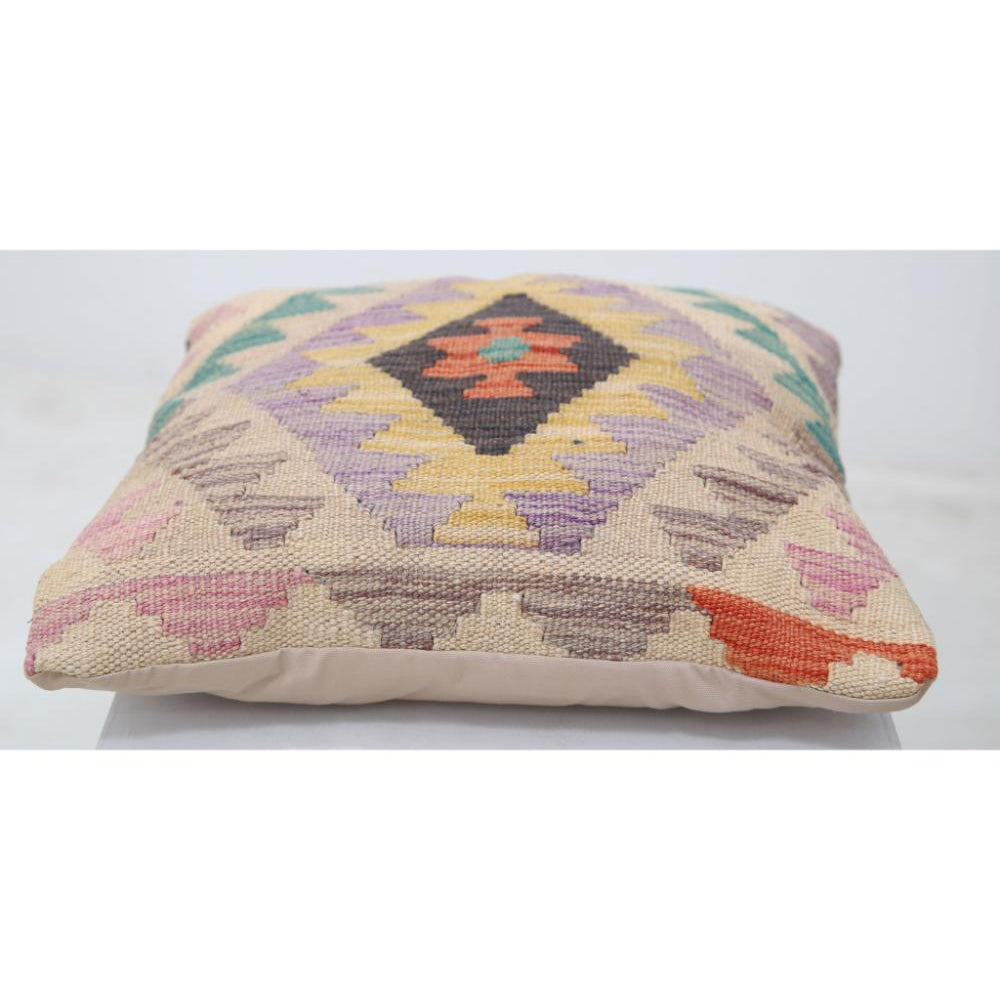 Hand Woven Tribal  Wool Pillow - 1'5'' x 1'5''