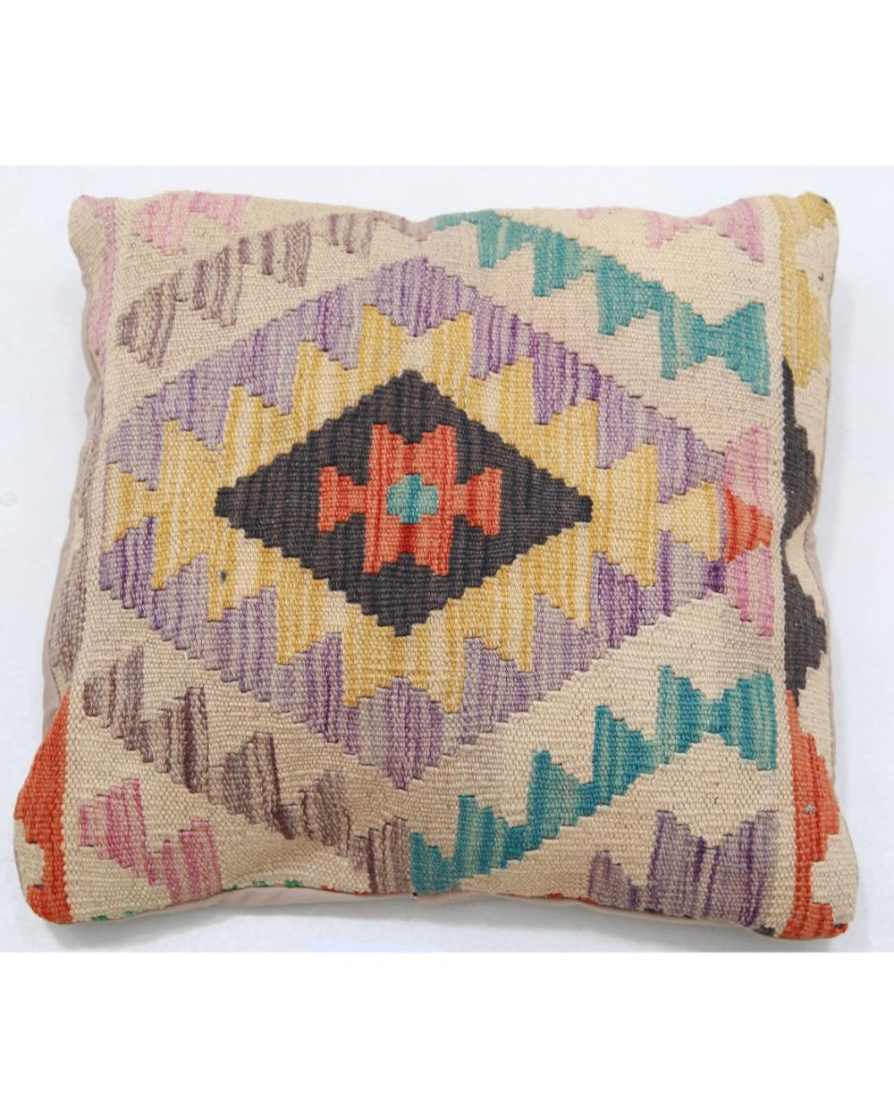 Hand Woven Tribal  Wool Pillow - 1'5'' x 1'5''