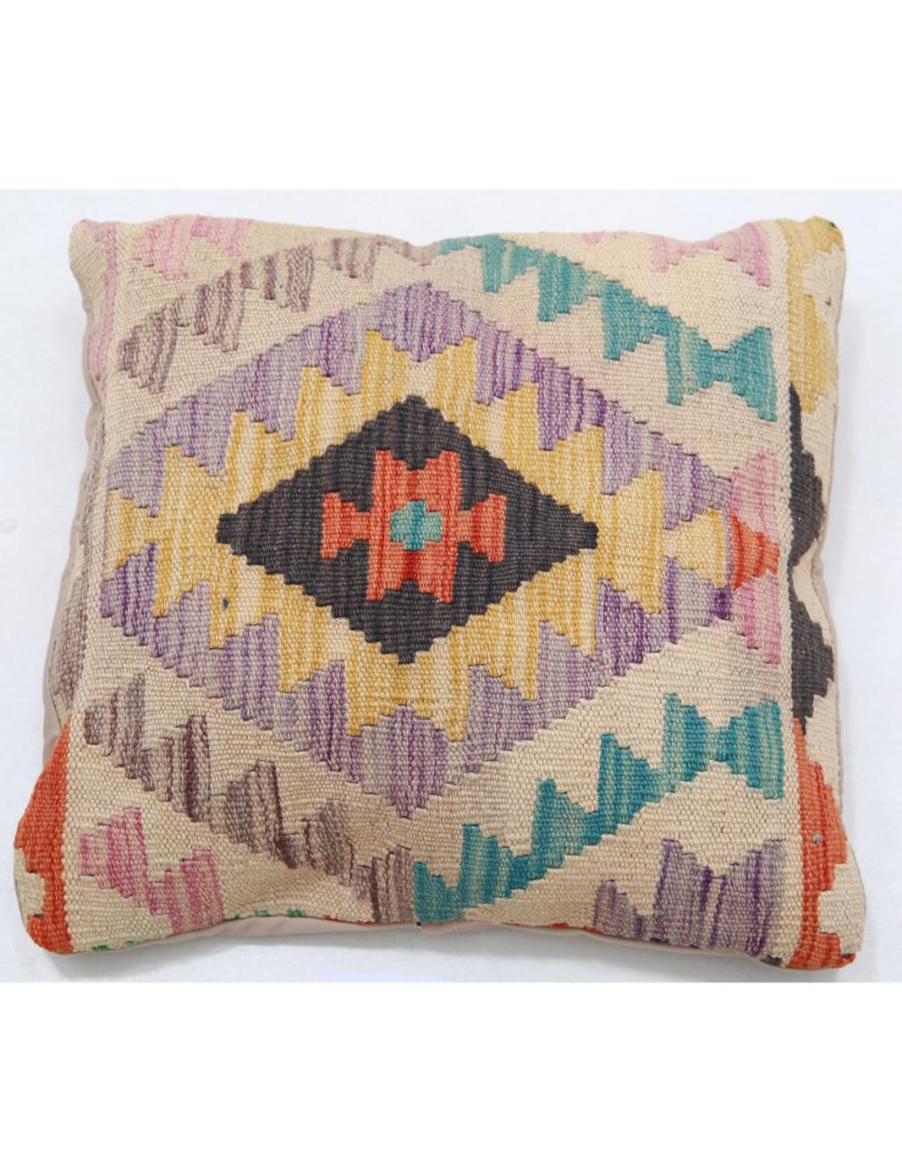 Hand Woven Tribal  Wool Pillow - 1&#39;5&#39;&#39; x 1&#39;5&#39;&#39;