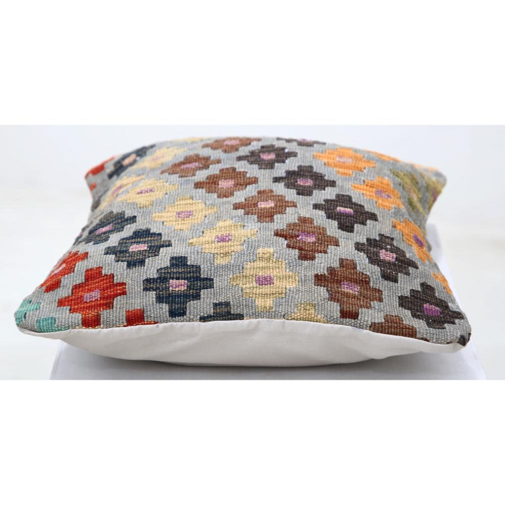 Hand Woven Tribal  Wool Pillow - 1'5'' x 1'5''