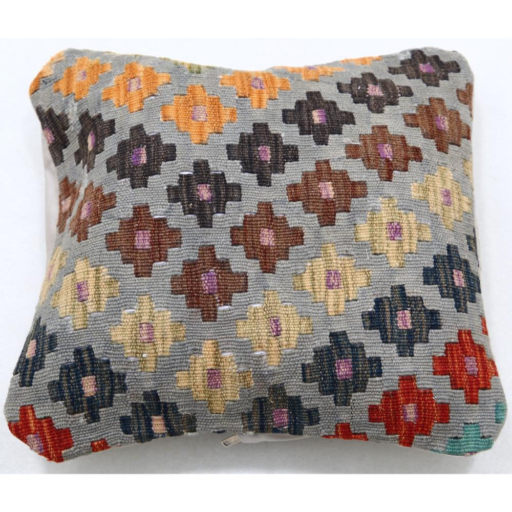 Hand Woven Tribal  Wool Pillow - 1'5'' x 1'5''