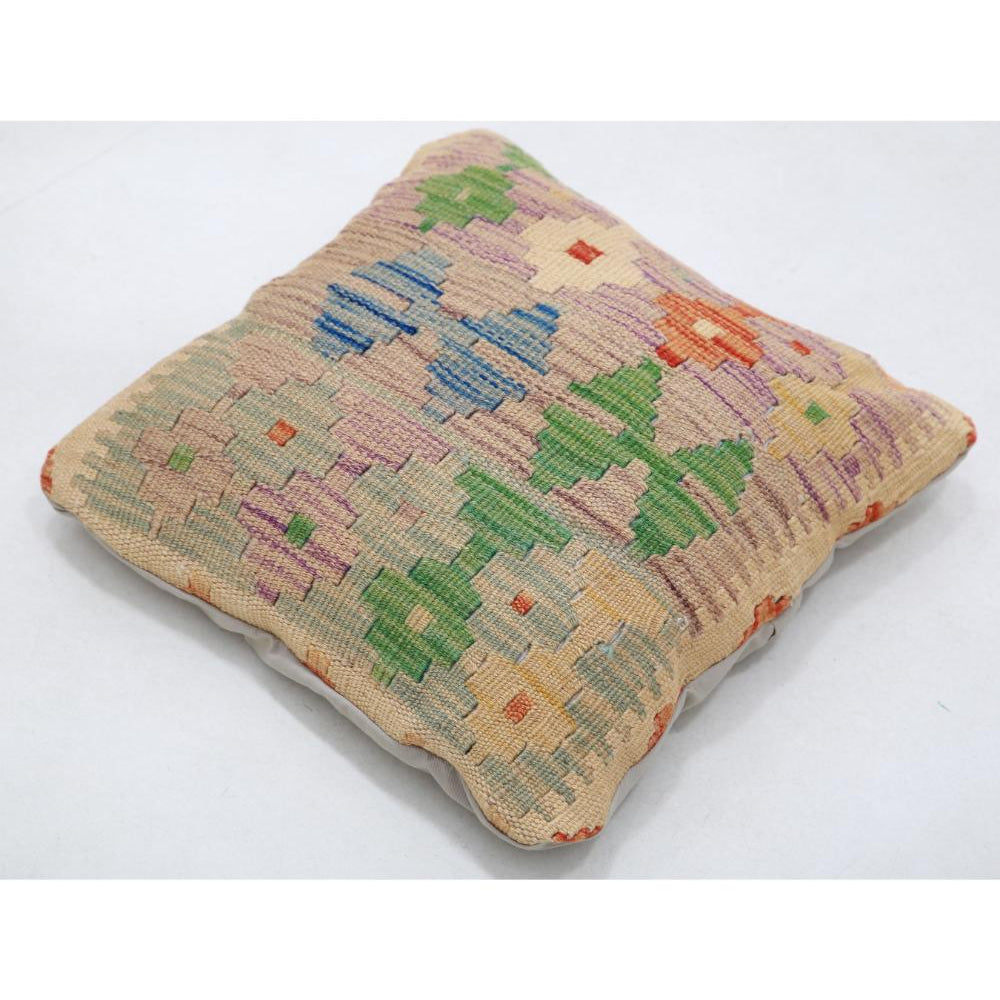 Hand Woven Tribal  Wool Pillow - 1'0'' x 1'0''