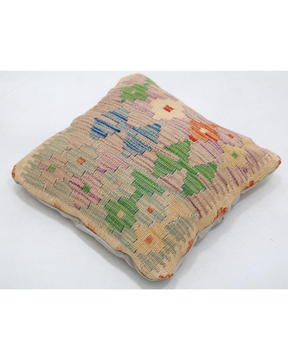 Hand Woven Tribal  Wool Pillow - 1'0'' x 1'0''
