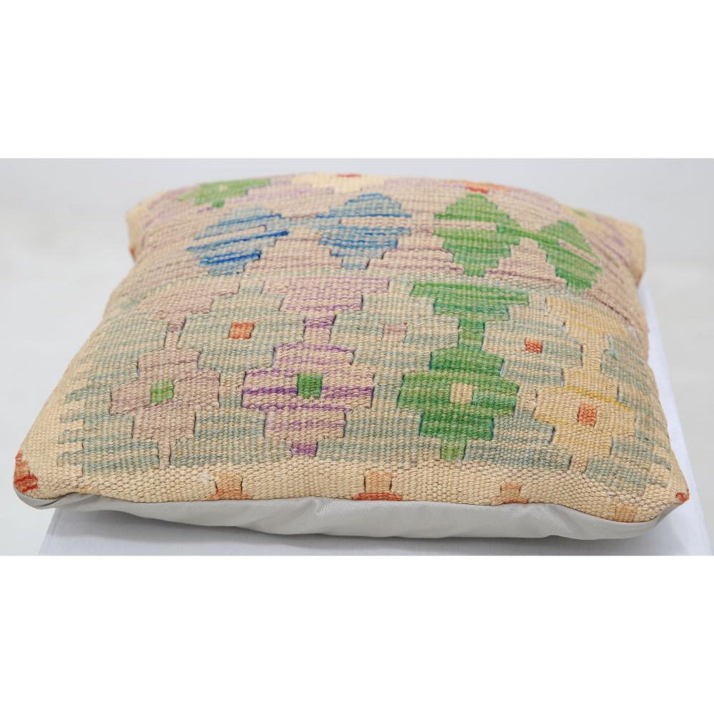 Hand Woven Tribal  Wool Pillow - 1'0'' x 1'0''