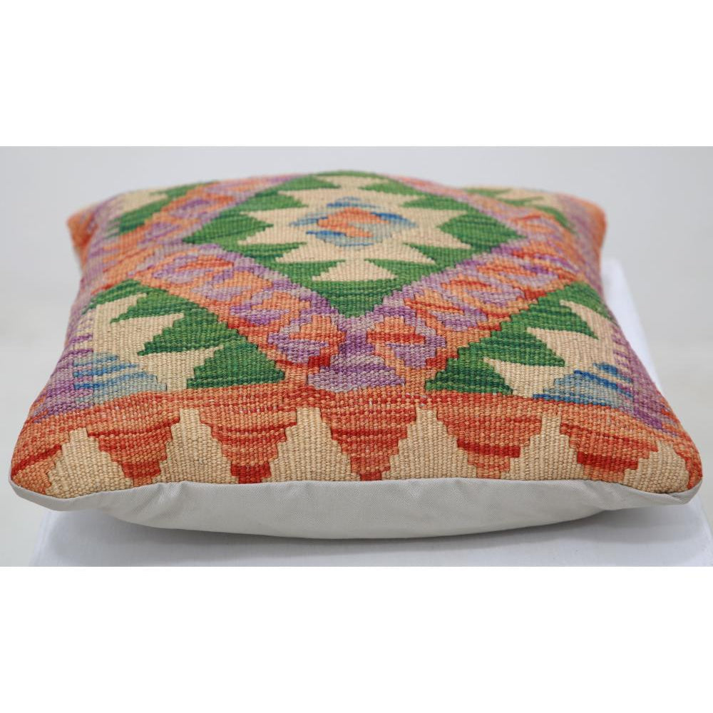 Hand Woven Tribal  Wool Pillow - 1'5'' x 1'5''