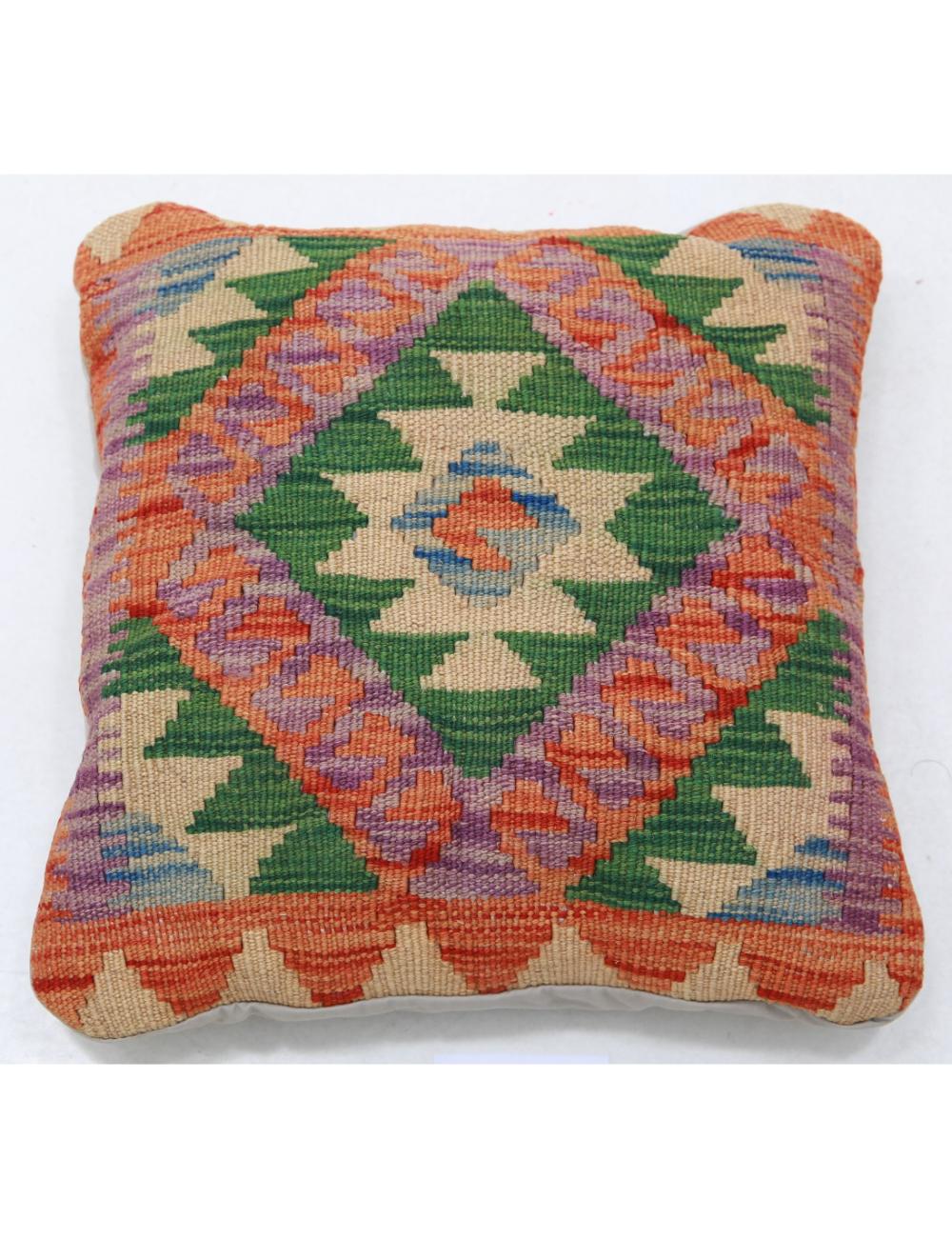 Hand Woven Tribal  Wool Pillow - 1'5'' x 1'5''