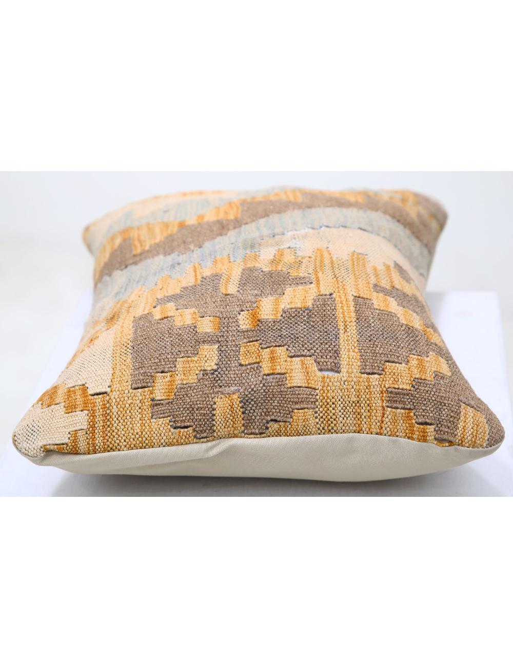 Hand Woven Tribal Multi Color Geometric Wool Pillow - 1'0'' x 1'5'' Arteverk Arteverk Rugs