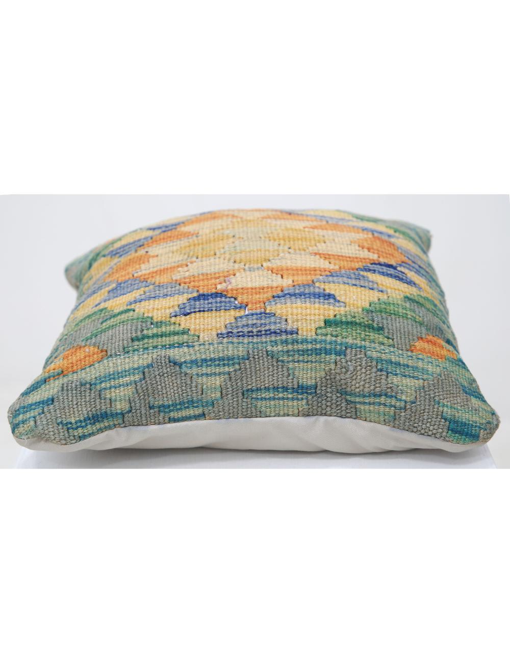 Hand Woven Tribal  Wool Pillow - 1'5'' x 1'5''