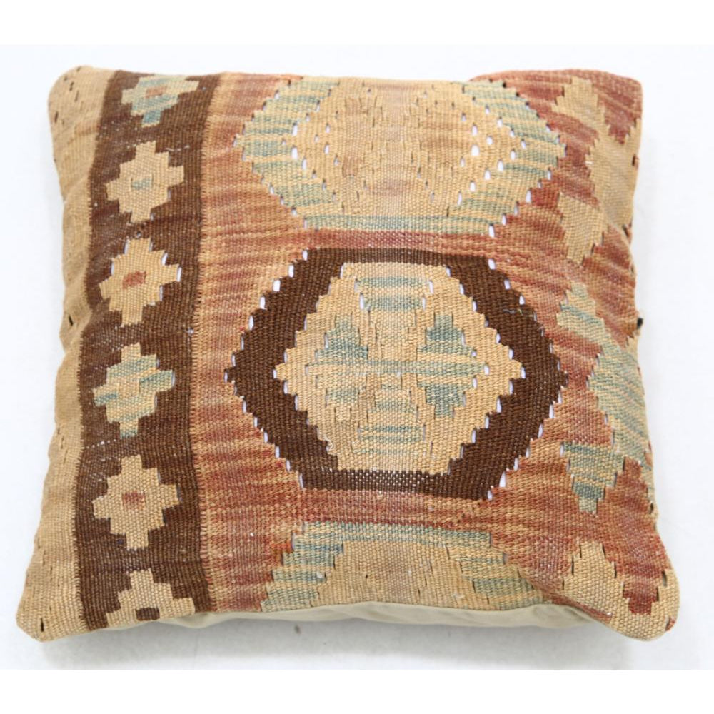 Hand Woven Tribal  Wool Pillow - 1'5'' x 1'5''