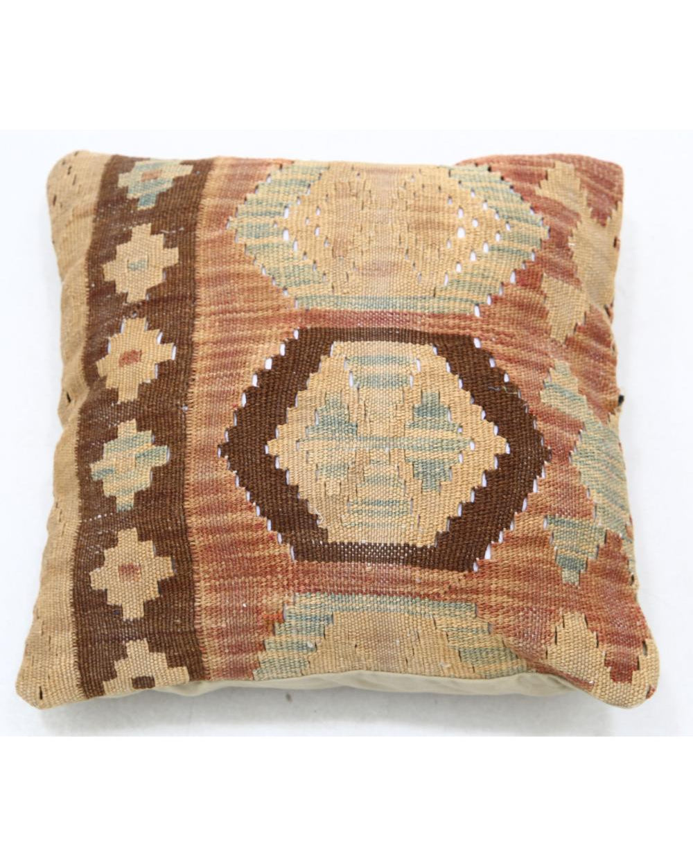 Hand Woven Tribal  Wool Pillow - 1'5'' x 1'5''