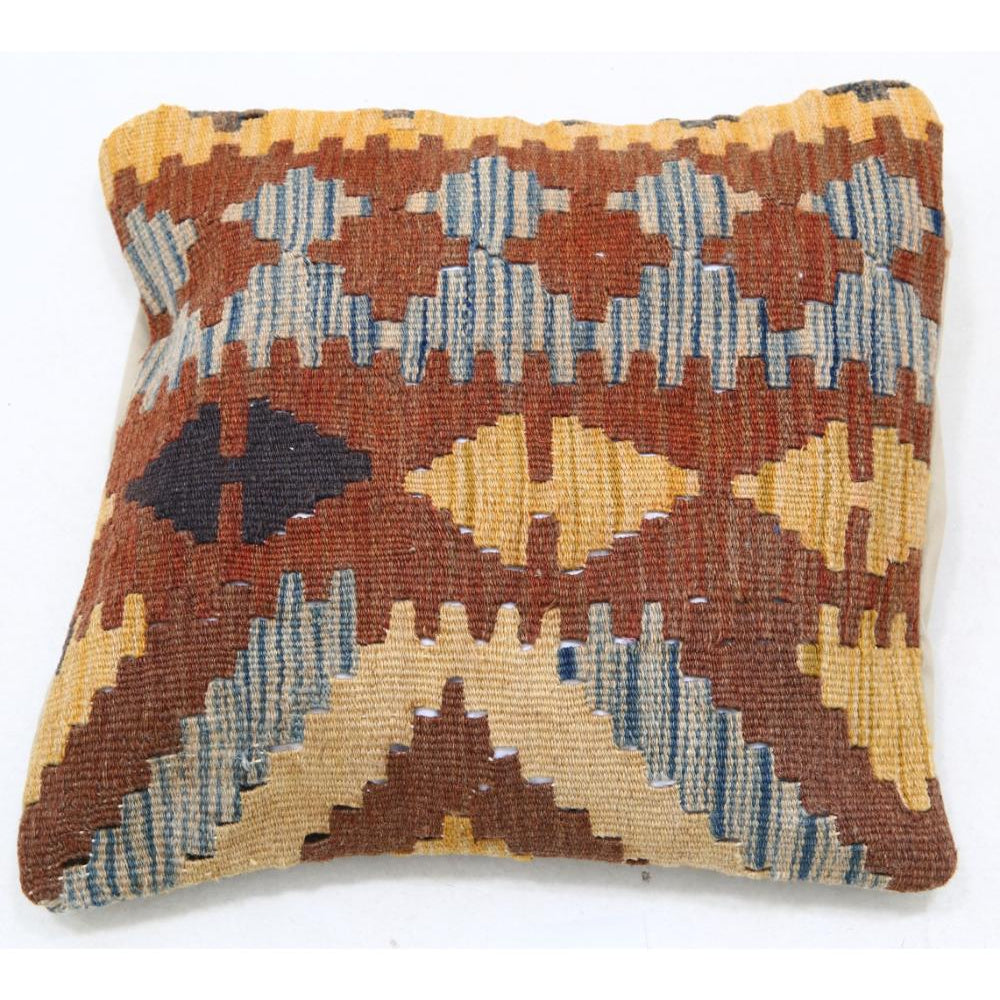 Hand Woven Tribal  Wool Pillow - 1'5'' x 1'5''