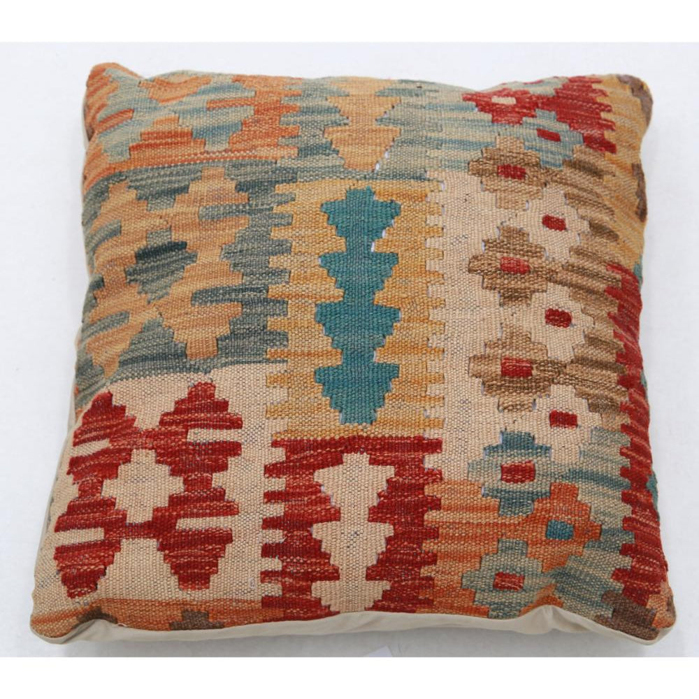Hand Woven Tribal  Wool Pillow - 1'5'' x 1'5''
