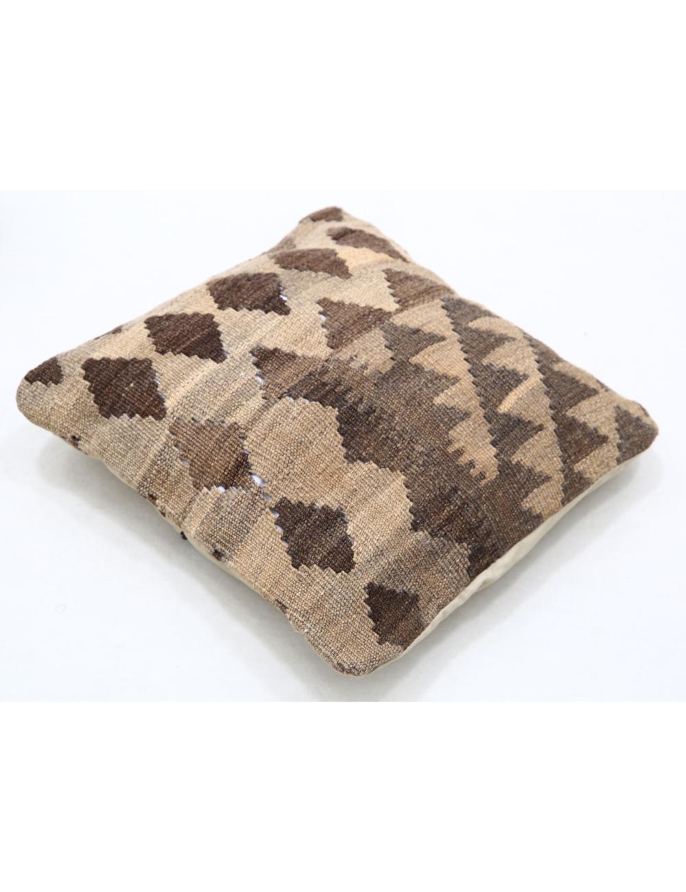 Hand Woven Tribal Multi Color Geometric Wool Pillow - 1'5'' x 1'5'' Arteverk Arteverk Rugs