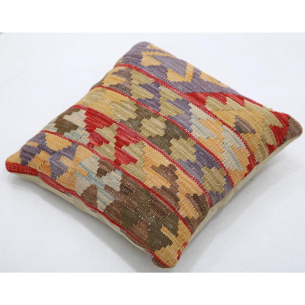 Hand Woven Tribal  Wool Pillow - 1'5'' x 1'5''