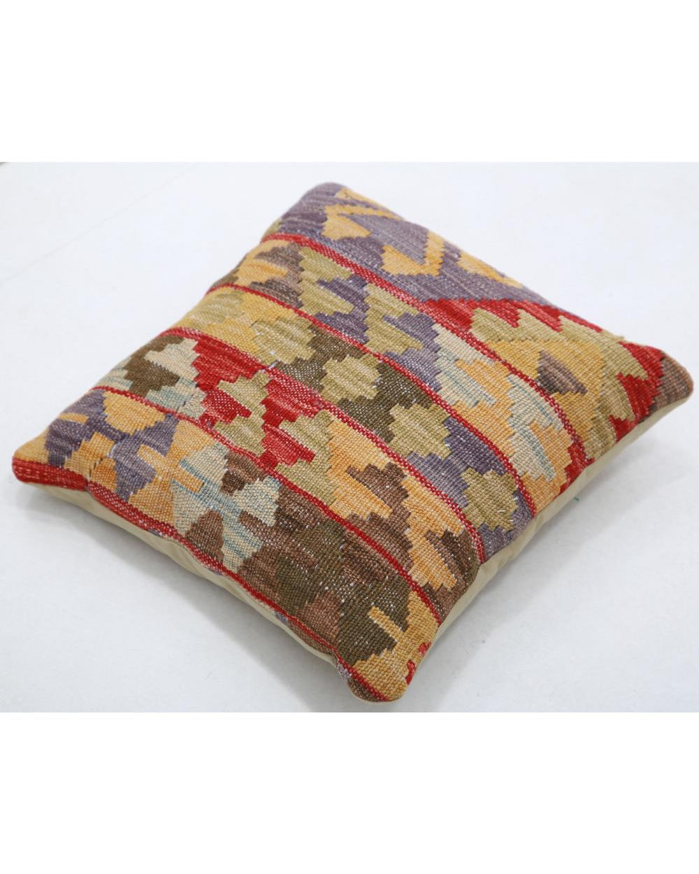 Hand Woven Tribal  Wool Pillow - 1'5'' x 1'5''