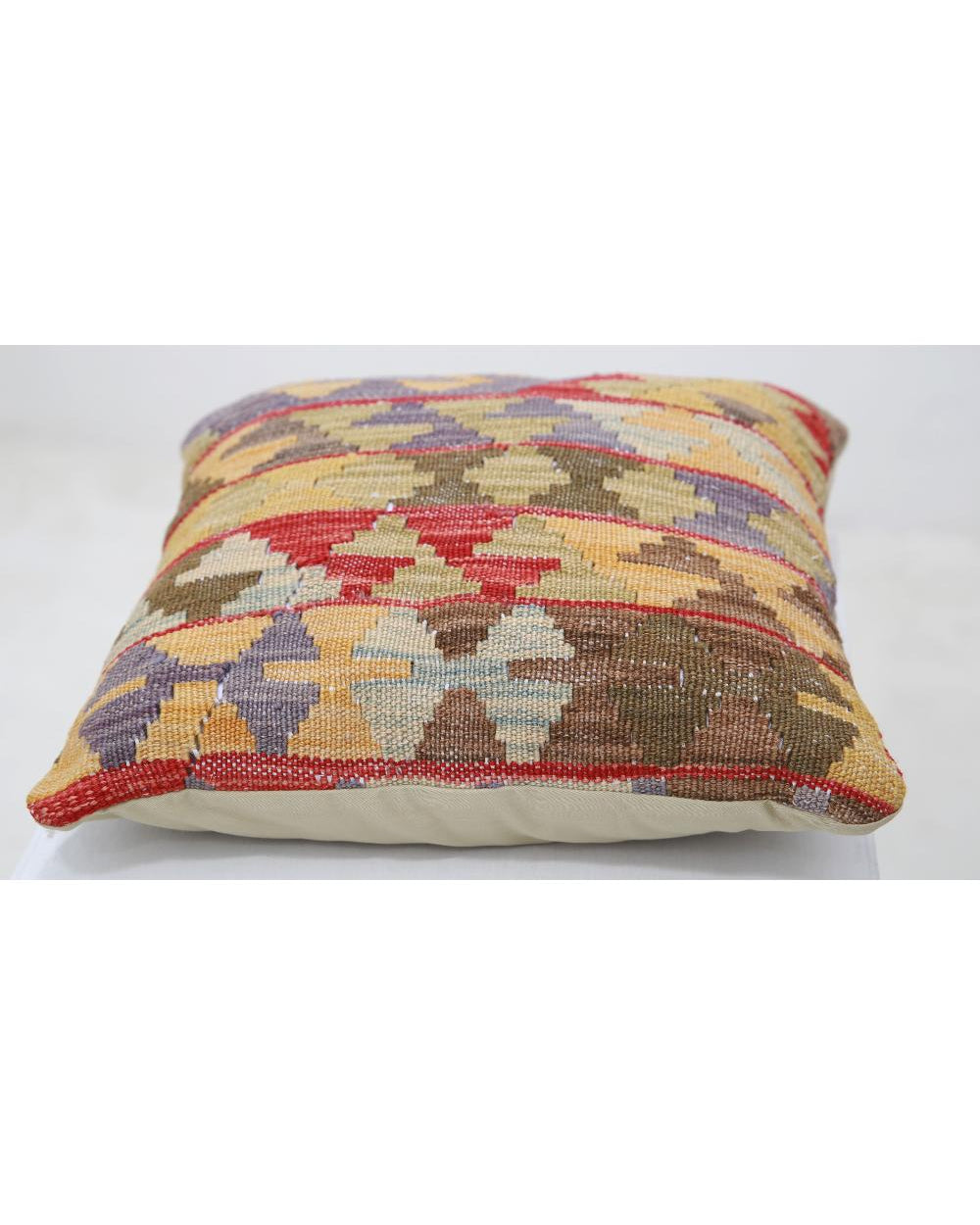 Hand Woven Tribal  Wool Pillow - 1'5'' x 1'5''