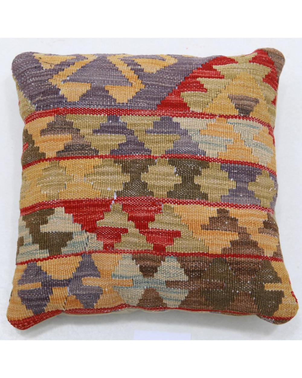 Hand Woven Tribal  Wool Pillow - 1'5'' x 1'5''
