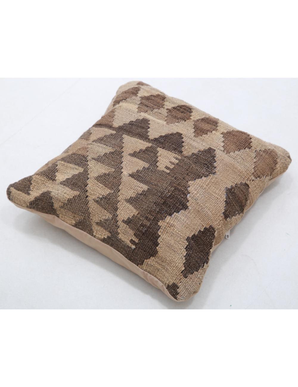 Hand Woven Tribal Multi Color Geometric Wool Pillow - 1'5'' x 1'5'' Arteverk Arteverk Rugs