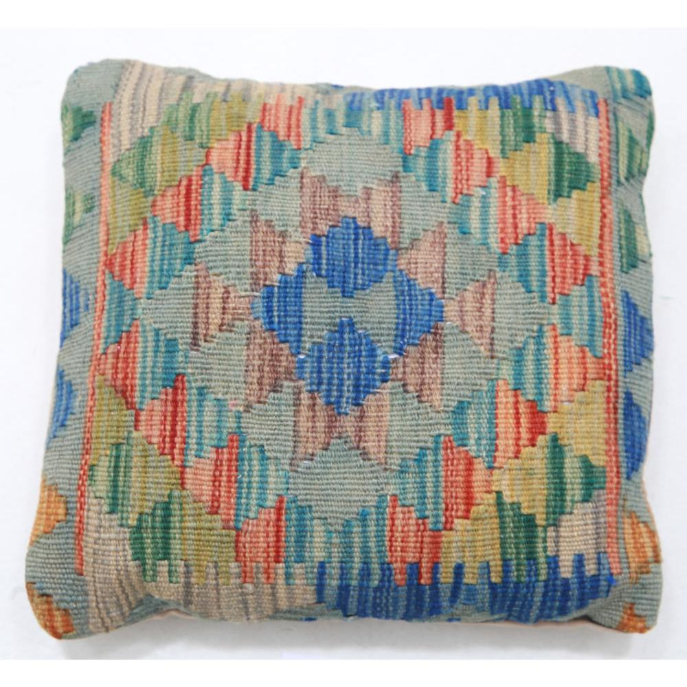 Hand Woven Tribal  Wool Pillow - 1'5'' x 1'5''